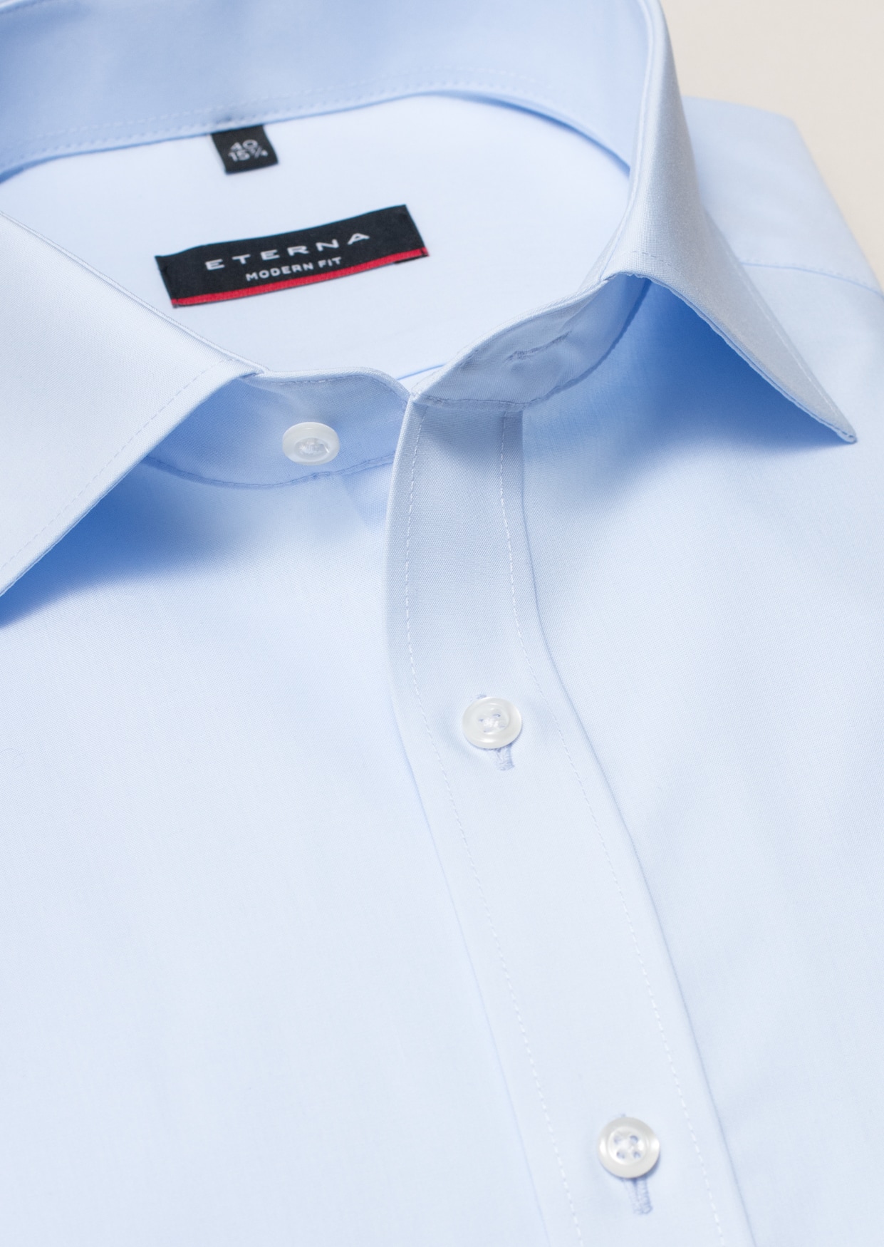 MODERN FIT Original Shirt in | plain | blue long 1SH00113-01-11-37-1/1 light | sleeve 37 light blue 