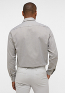 MODERN FIT Hemd in khaki strukturiert