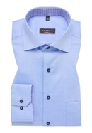 MODERN FIT Shirt in blue-gray plain