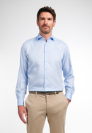 ETERNA strukturiertes Baumwoll-Hemd COMFORT FIT