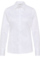 Satin Shirt Blouse in wit vlakte