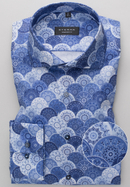 ETERNA print cotton shirt COMFORT FIT