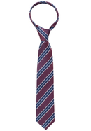 Tie in bordeaux striped