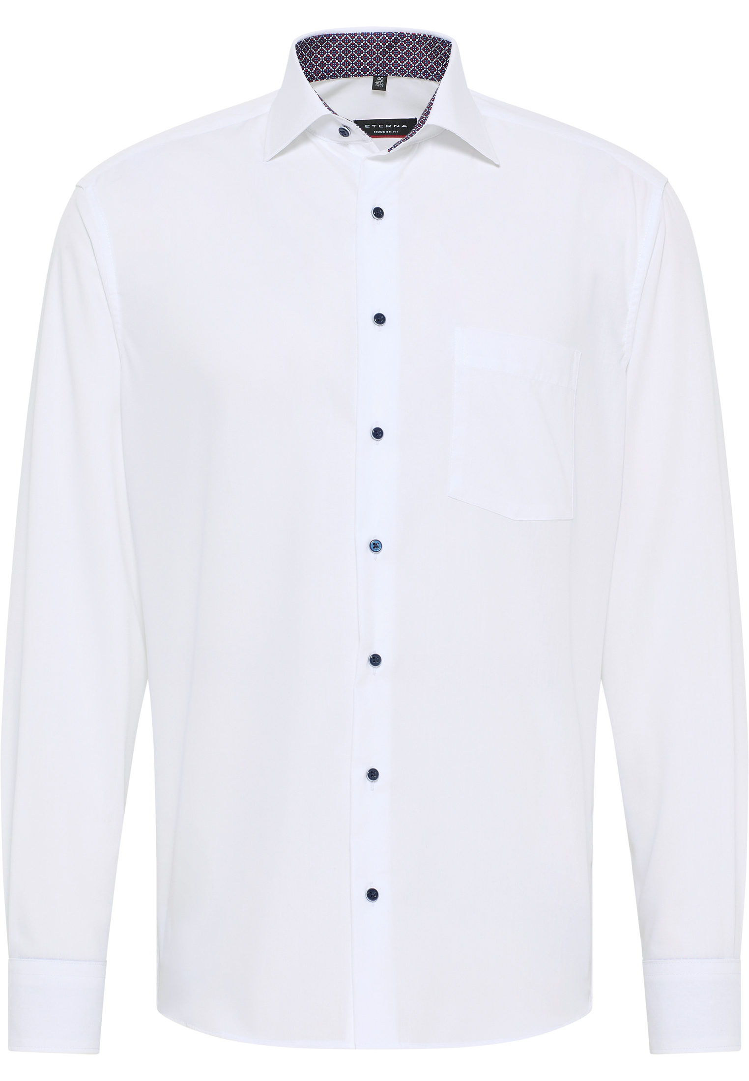 MODERN FIT Original Shirt in weiß unifarben