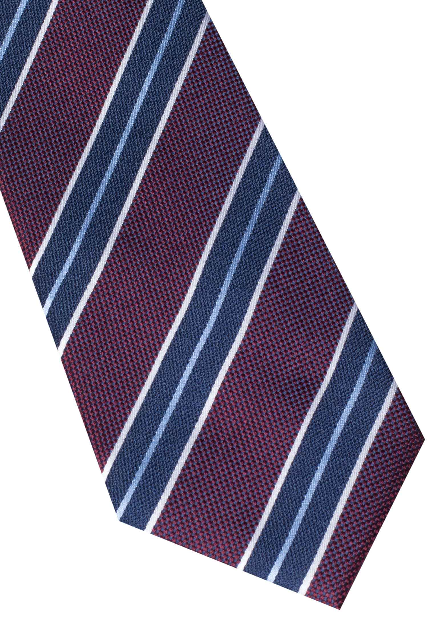Krawatte in navy/rot gestreift | 142 | 1AC00533-81-89-142 navy/rot 
