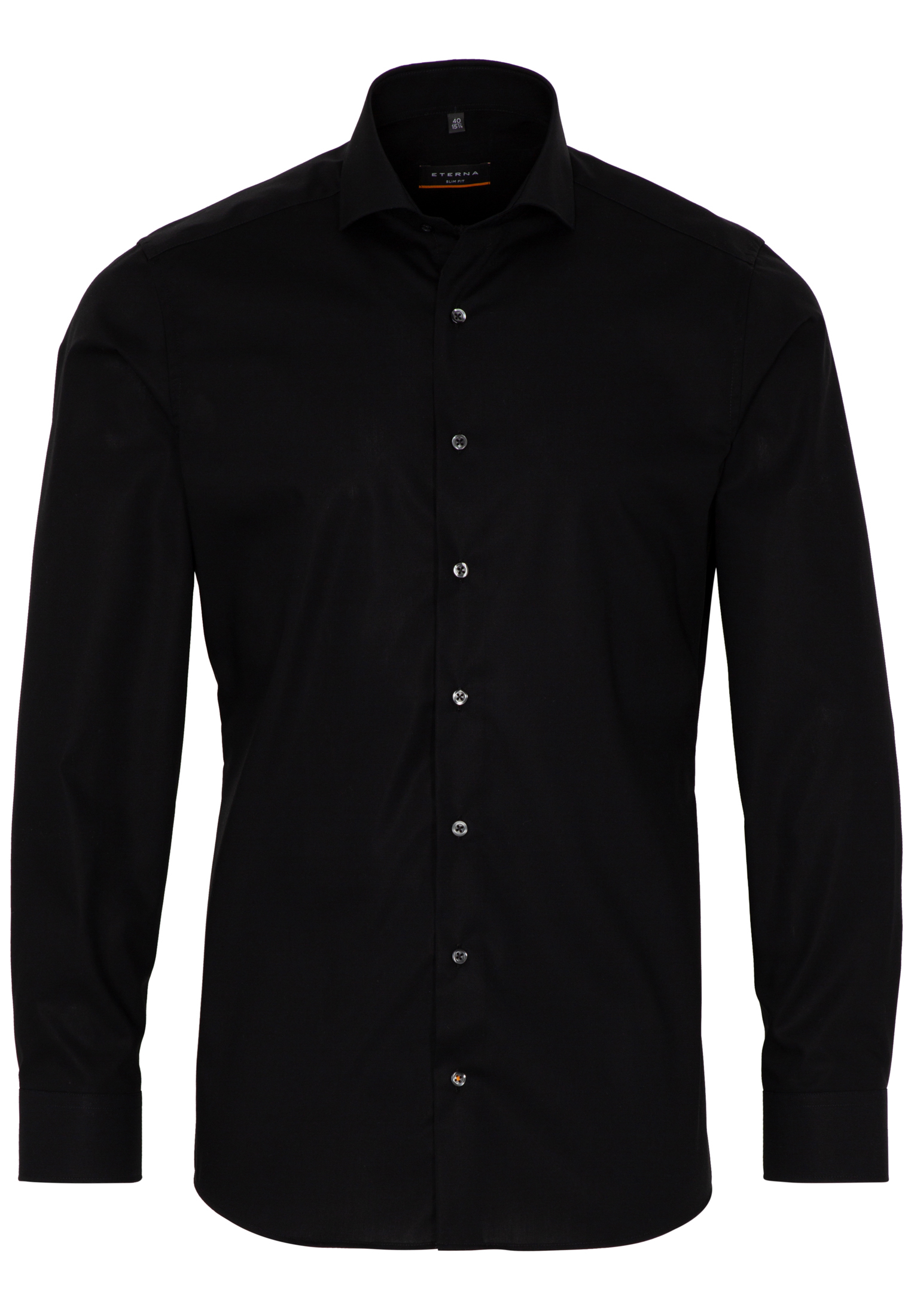 SLIM FIT Original Shirt in schwarz unifarben