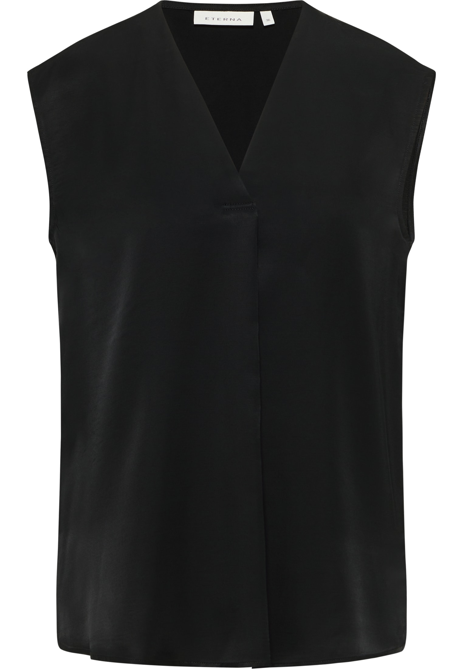 Bluse | | schwarz 2BL03905-03-91-34-sl Viscose ohne | Arm in 34 | unifarben schwarz Shirt